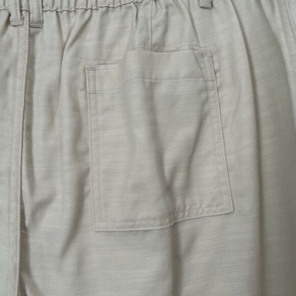 Wonderly Shorts Women XXL Khaki Elastic Pockets 6" Inseam Preppy Casual Comfy - Picture 11 of 13